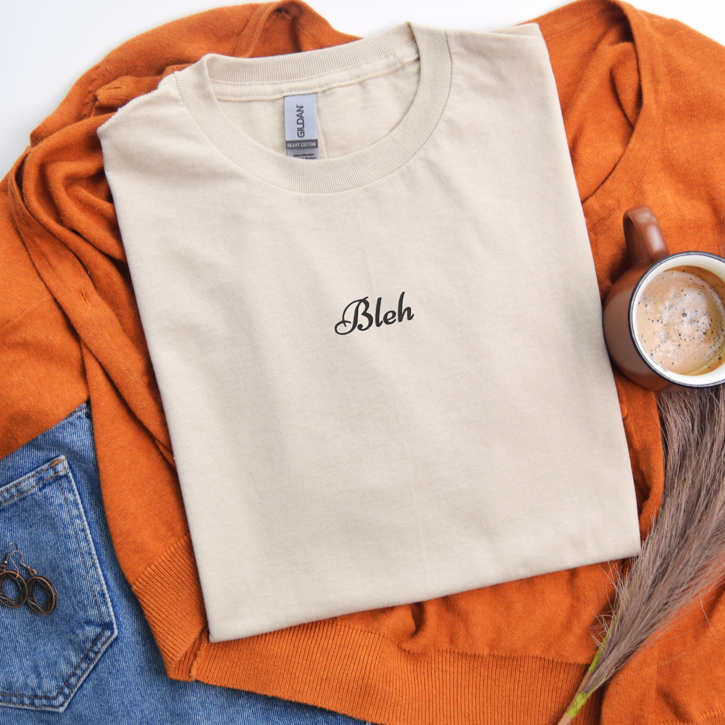 Bleh - Embroidered Unisex T-Shirt