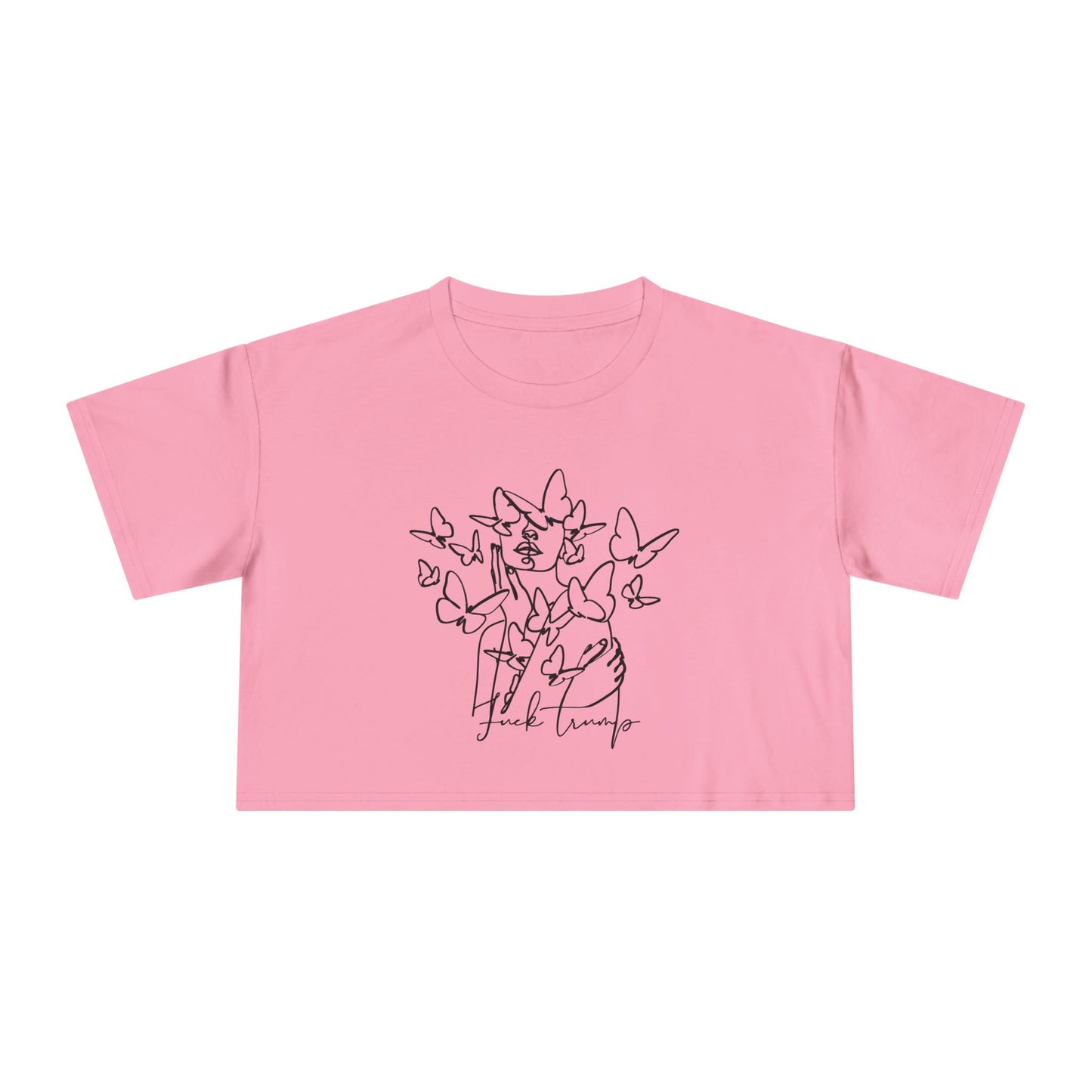 Subtle Statement - Women's Crop Tee (Black & White)