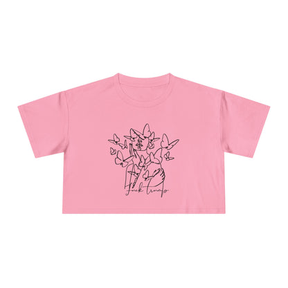 Subtle Statement - Women's Crop Tee (Black & White)
