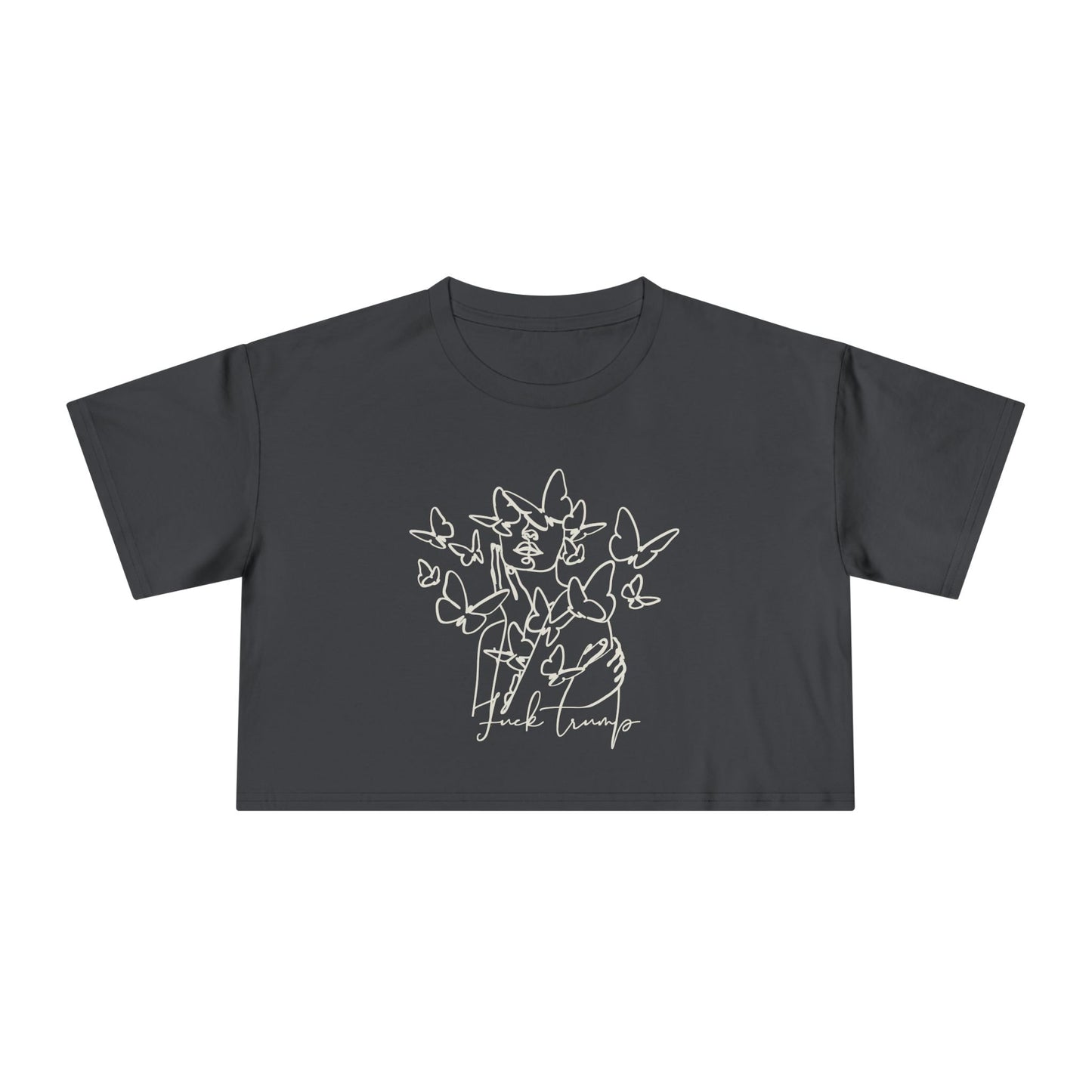 Subtle Statement - Women's Crop Tee (Black & White)