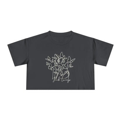 Subtle Statement - Women's Crop Tee (Black & White)