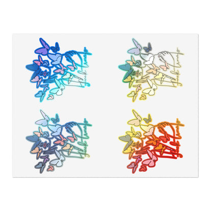 Subtle Statement - Kiss Cut Vinyl Sticker Sheet 4pc