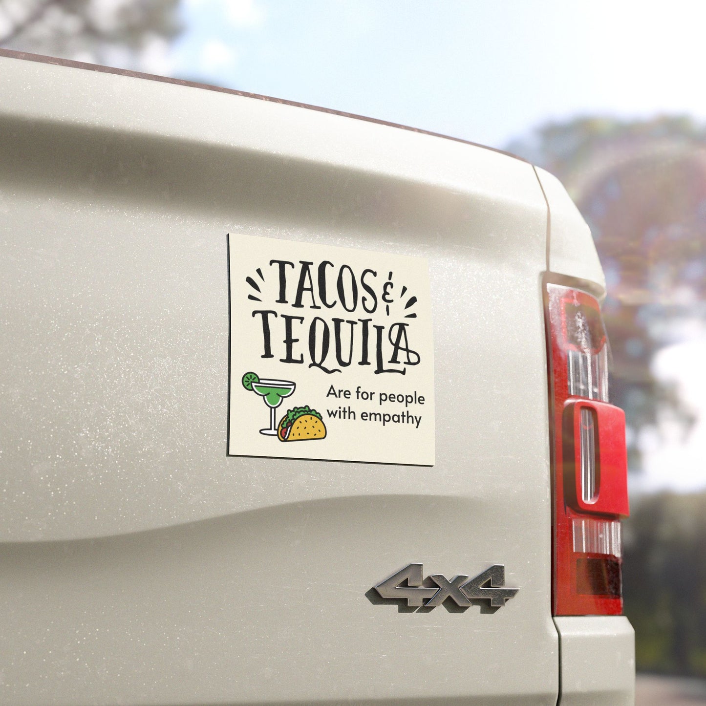 Tacos & Tequila - Car Magnet
