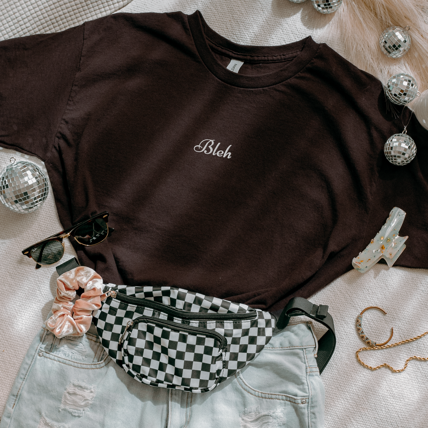 Bleh - Embroidered Unisex T-Shirt