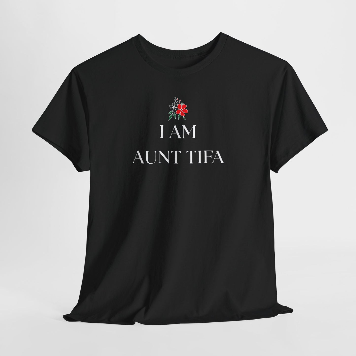 Aunt Tifa Unisex Crewneck T-Shirt, Antifa Shirt, Antifa Flag, Anti-Fascism, Aunt Gifts, resist shirt, I am Aunt Tifa