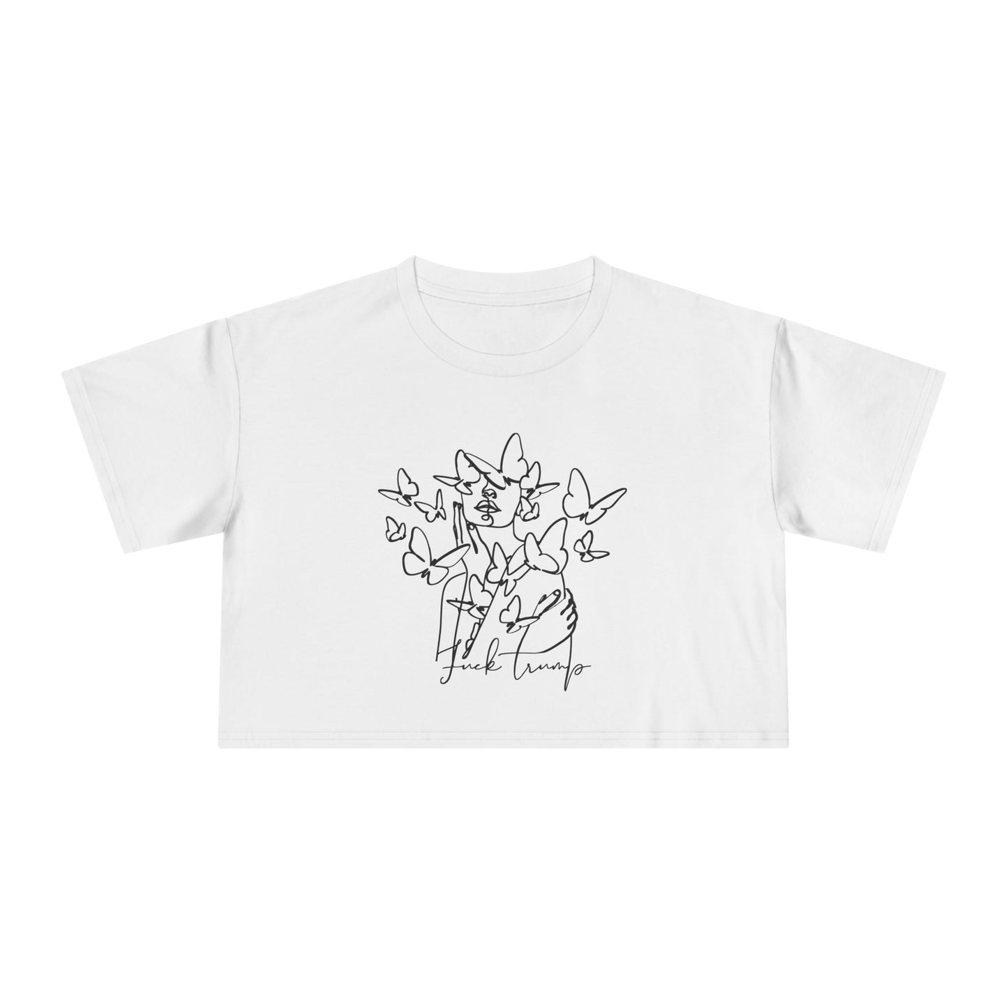 Subtle Statement - Women's Crop Tee (Black & White)