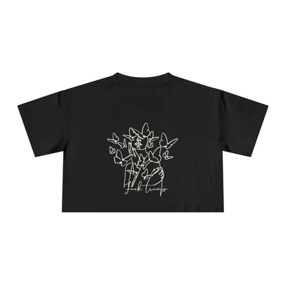 Subtle Statement - Women's Crop Tee (Black & White)