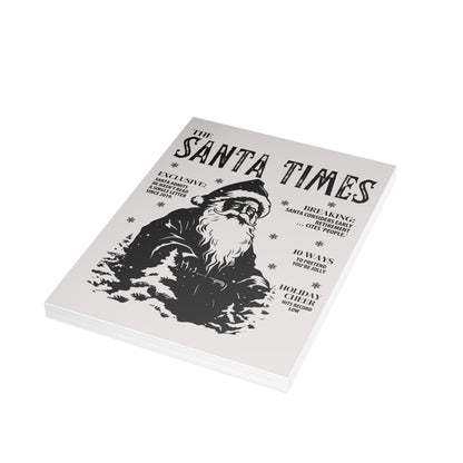 The Santa Times Vintage Newspaper Christmas Card Set