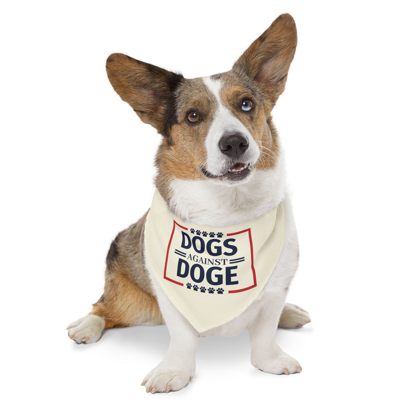 DOGS AGAINST DOGE  - Pet Bandana Collar
