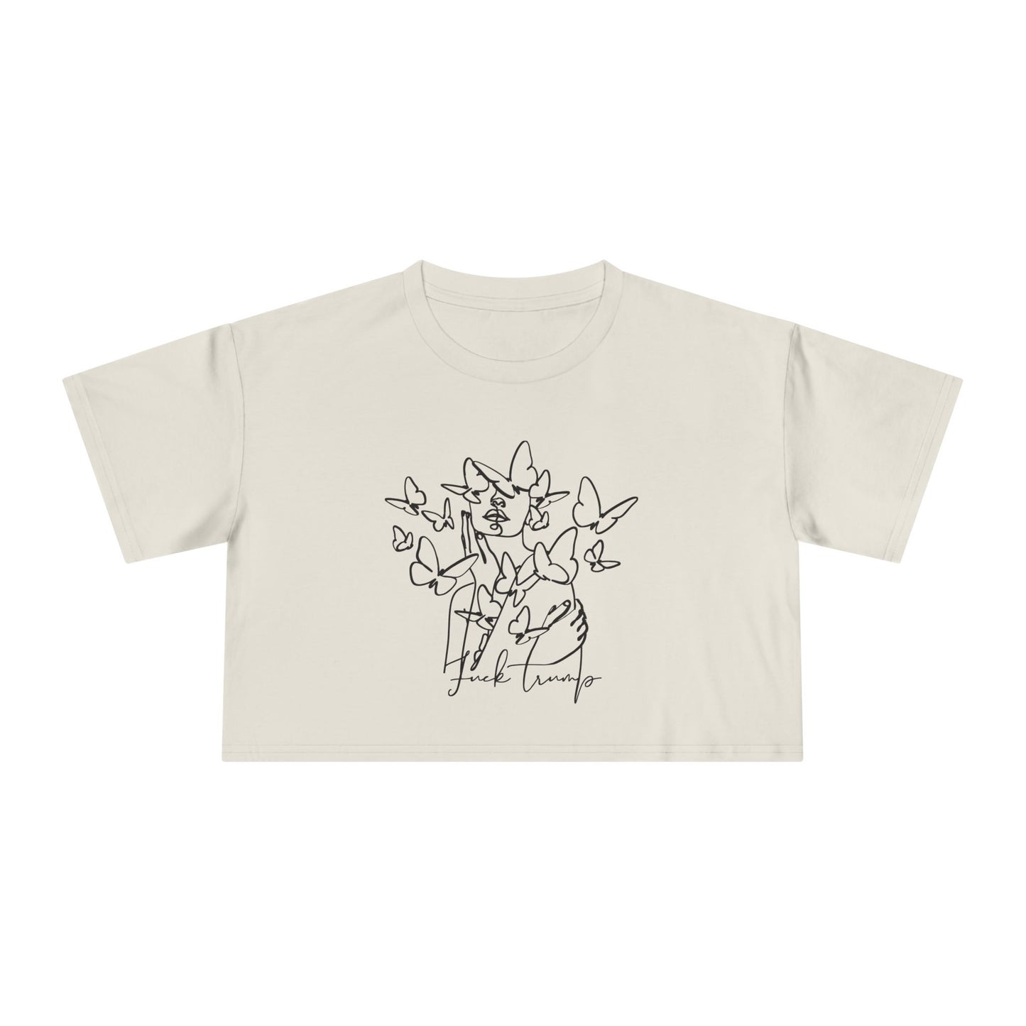 Subtle Statement - Women's Crop Tee (Black & White)