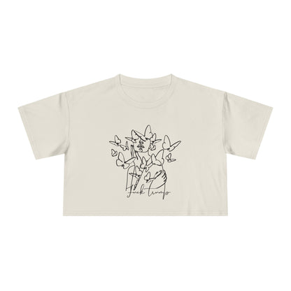 Subtle Statement - Women's Crop Tee (Black & White)