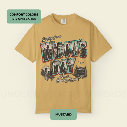 Greetings From Widow’s Bay Comfort Colors Unisex Tee