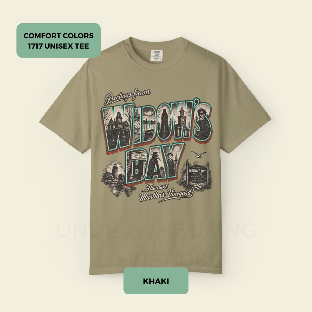 Greetings From Widow’s Bay Comfort Colors Unisex Tee