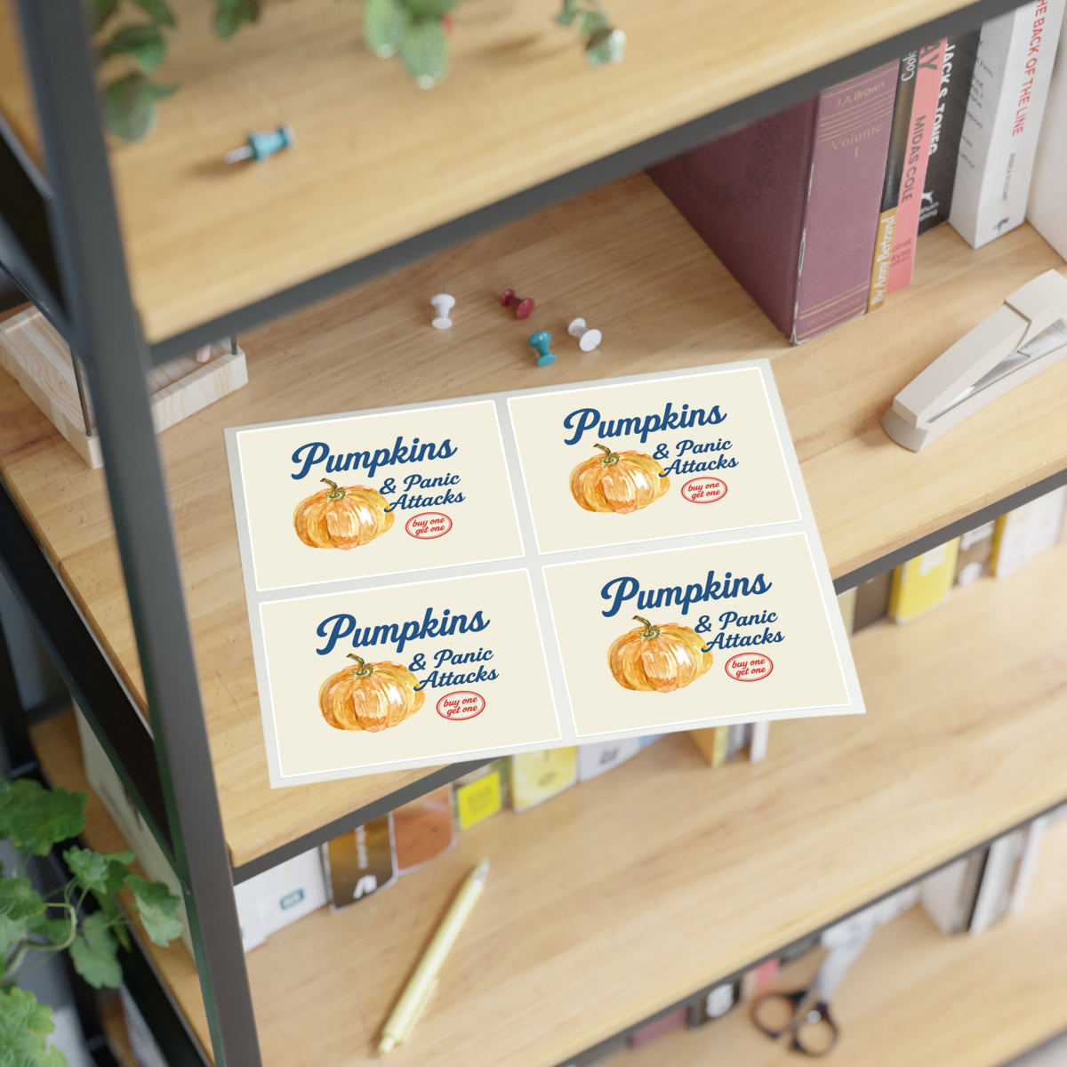 Pumpkins & Panic Attacks Sticker