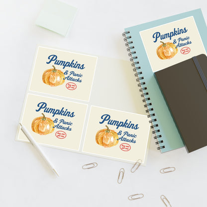 Pumpkins & Panic Attacks Sticker