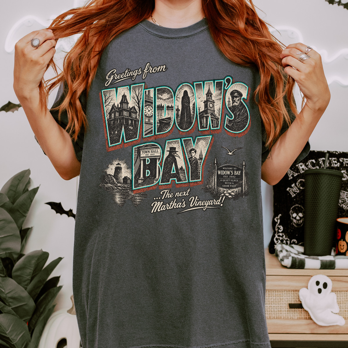 Greetings From Widow’s Bay Comfort Colors Unisex Tee
