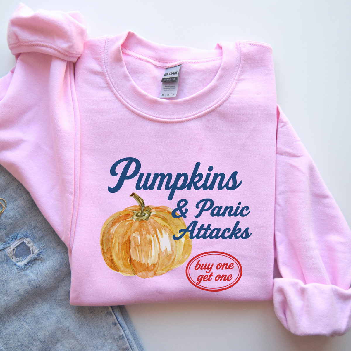 Pumpkins & Panic Attacks Halloween Sweatshirt