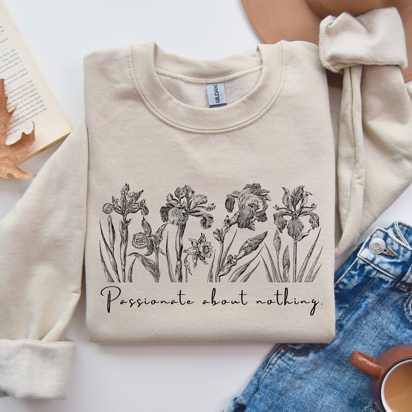 PASSIONATE ABOUT NOTHING - Unisex Crewneck Sweatshirt