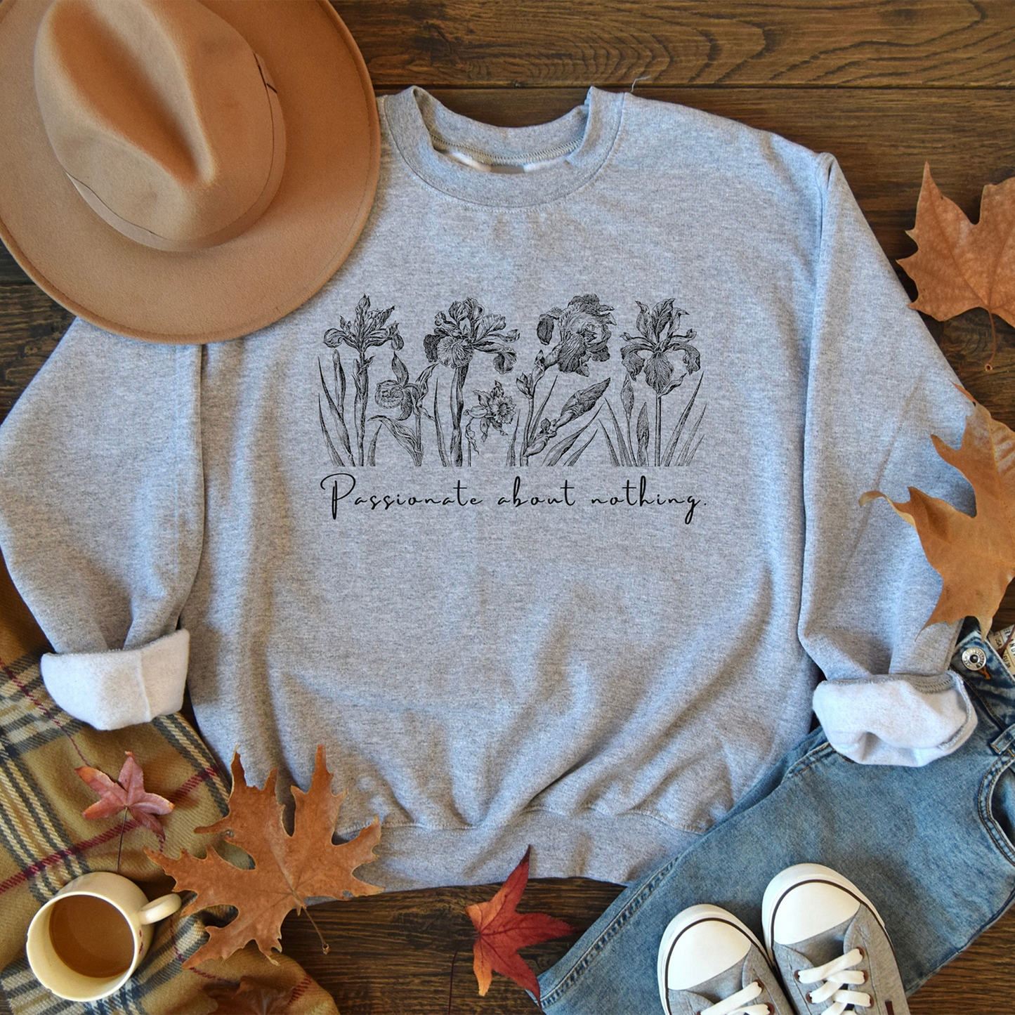 PASSIONATE ABOUT NOTHING - Unisex Crewneck Sweatshirt