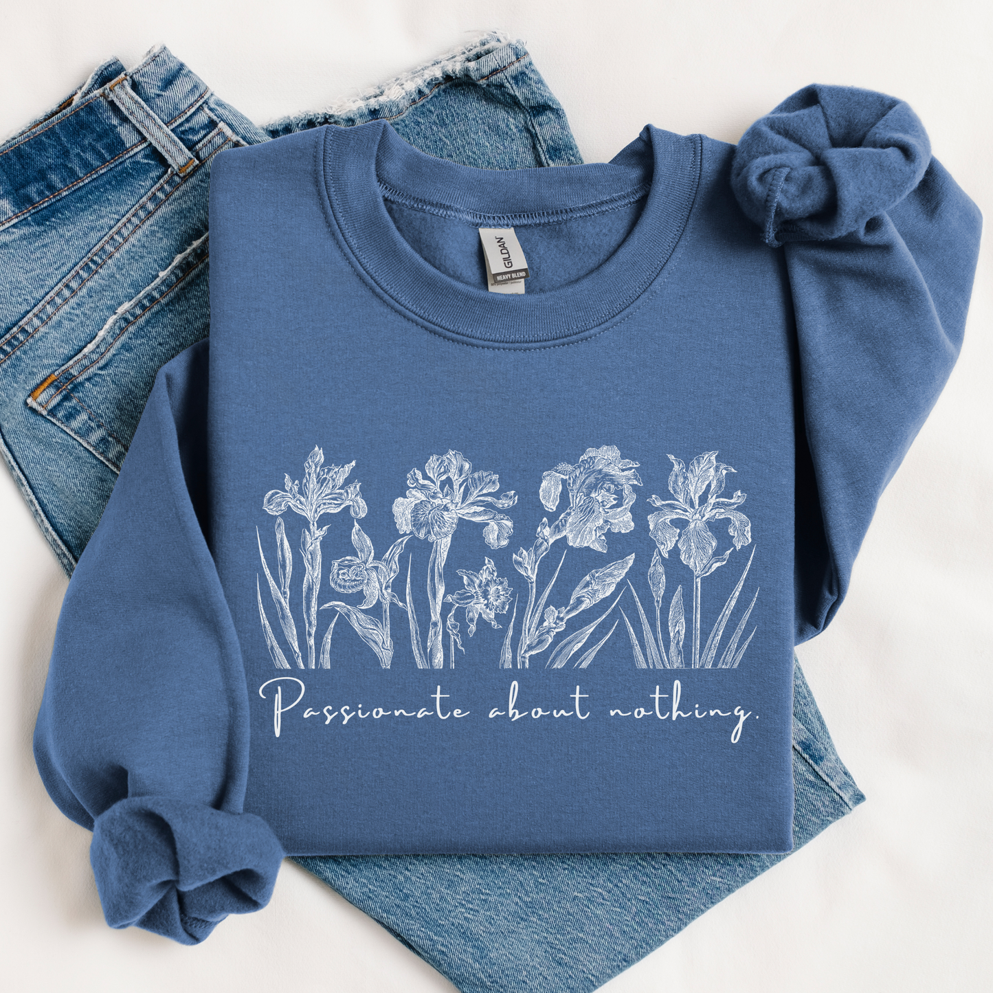 PASSIONATE ABOUT NOTHING - Unisex Crewneck Sweatshirt