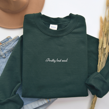 Pretty but Sad Unisex Crewneck Sweatshirt