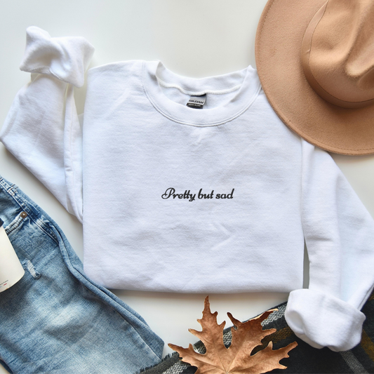 Pretty but Sad Unisex Crewneck Sweatshirt