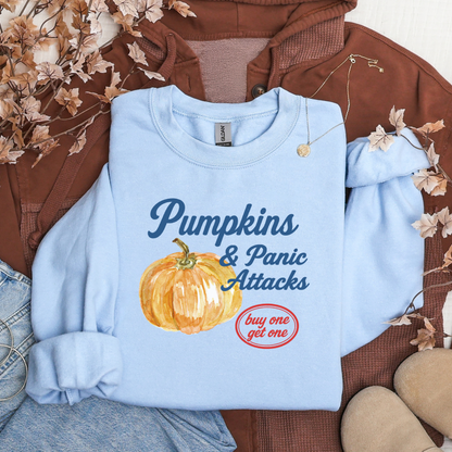 Pumpkins & Panic Attacks Halloween Sweatshirt