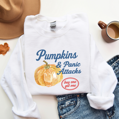 Pumpkins & Panic Attacks Halloween Sweatshirt
