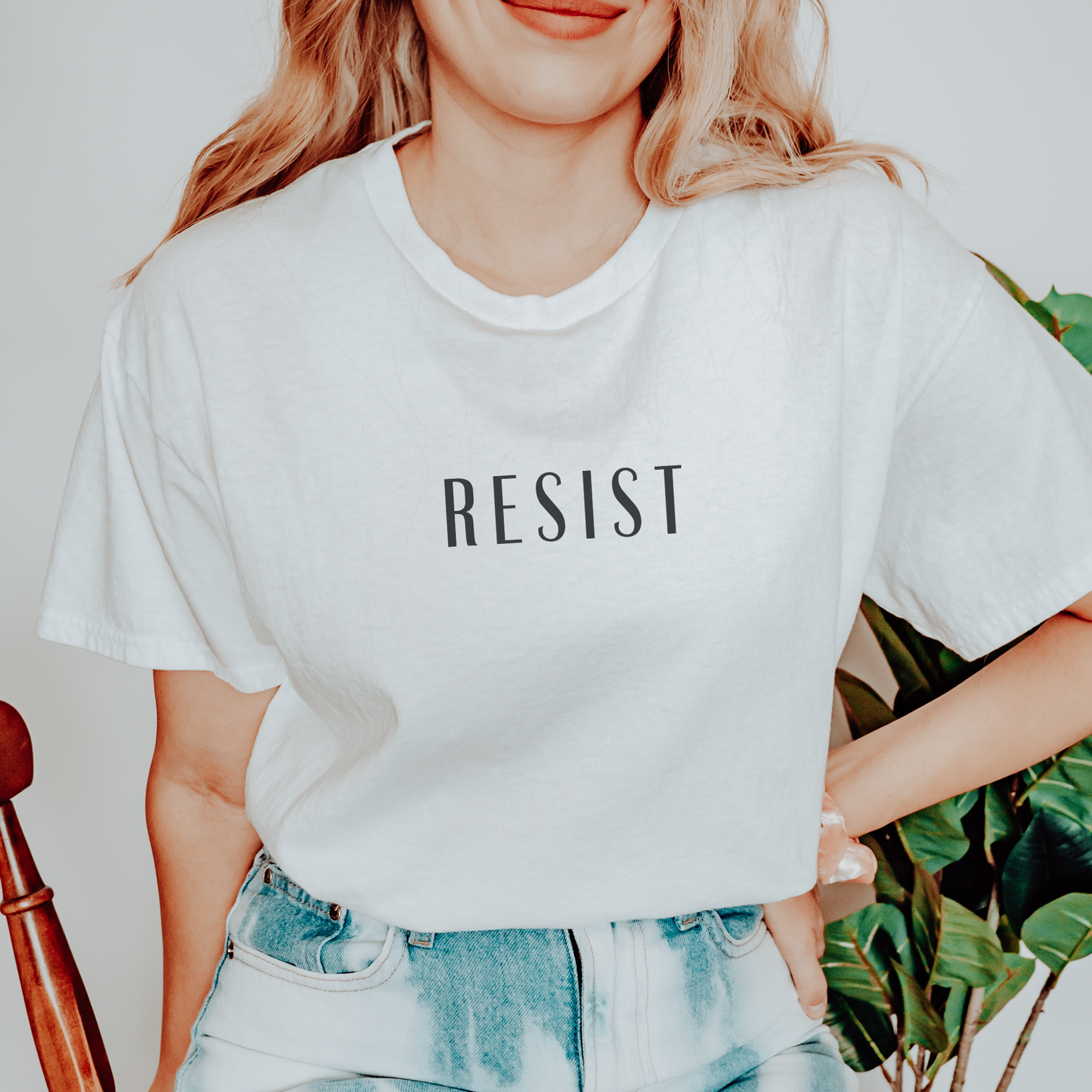 Resist - Protest Unisex Crewneck Tshirt