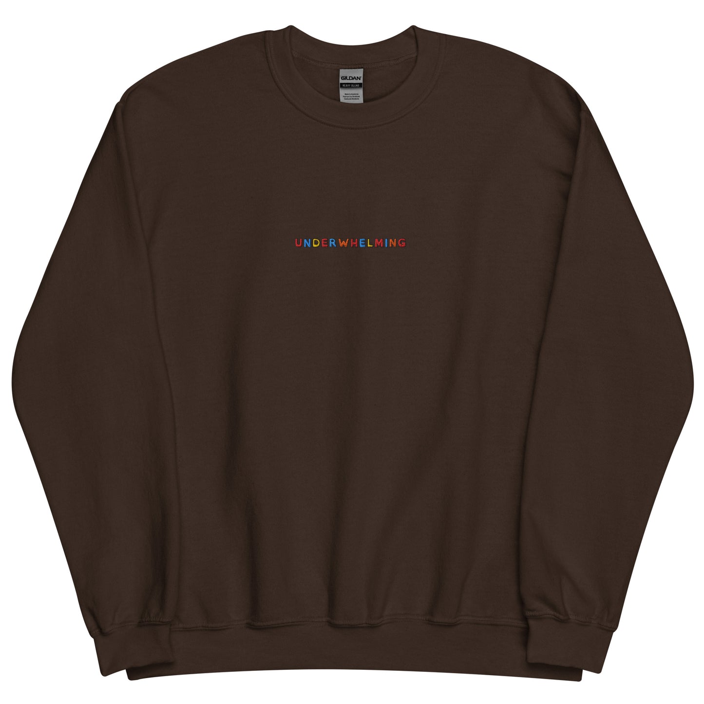 UNDERWHELMING - Embroidered Unisex Crewneck Sweatshirt