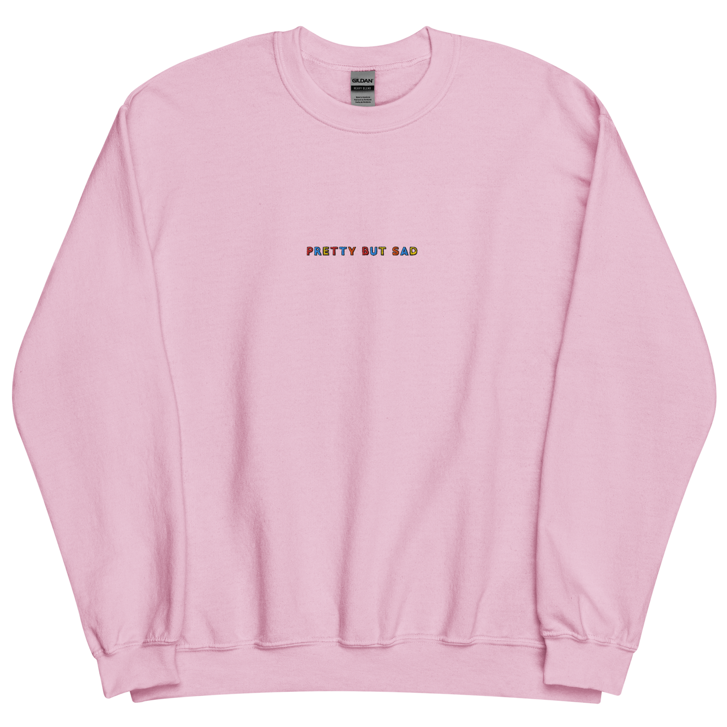 PRETTY BUT SAD - Embroidered Unisex Crewneck Sweatshirt