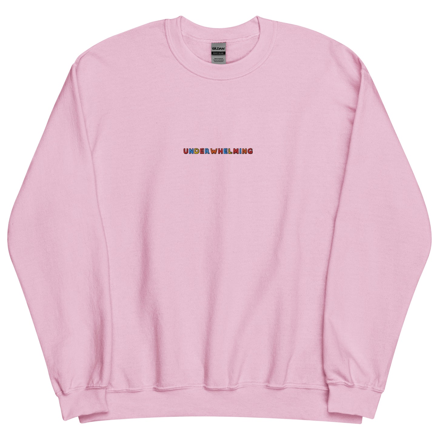 UNDERWHELMING - Embroidered Unisex Crewneck Sweatshirt