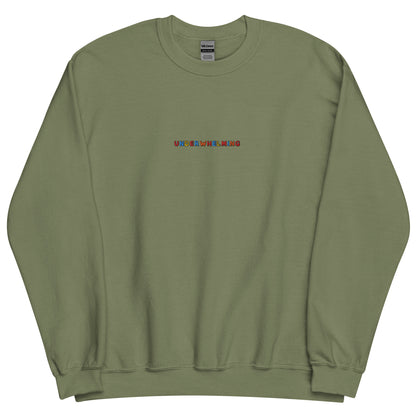 UNDERWHELMING - Embroidered Unisex Crewneck Sweatshirt