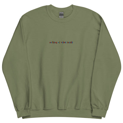 NOTHING OF VALUE INSIDE - Embroidered Unisex Crewneck Sweatshirt
