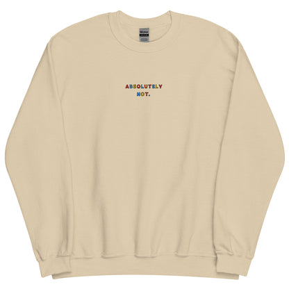 ABSOLUTELY NOT - Embroidered Unisex Crewneck Sweatshirt