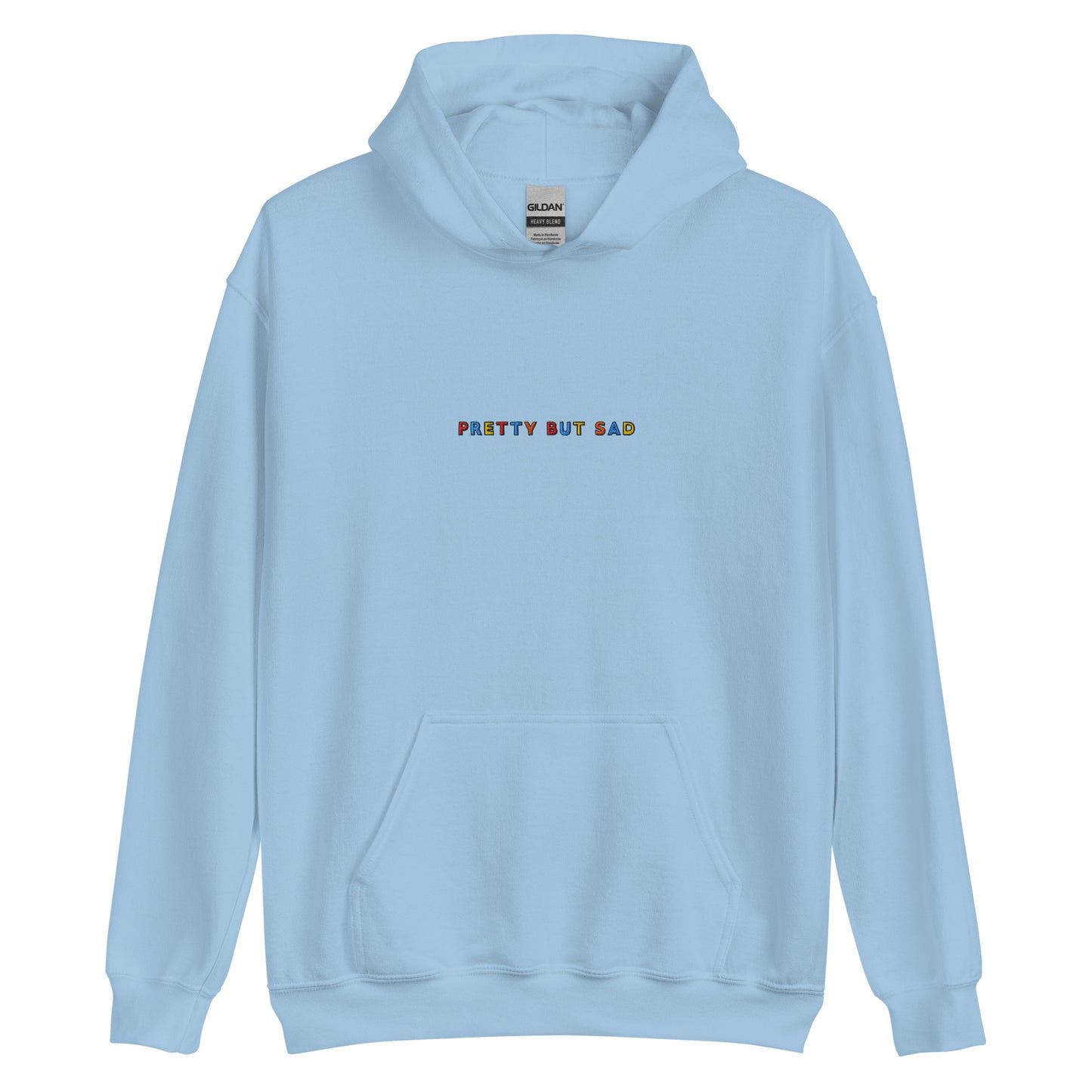 PRETTY BUT SAD - Embroidered Unisex Pullover Hoodie