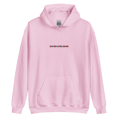 UNDERWHELMING - Embroidered Unisex Pullover Hoodie