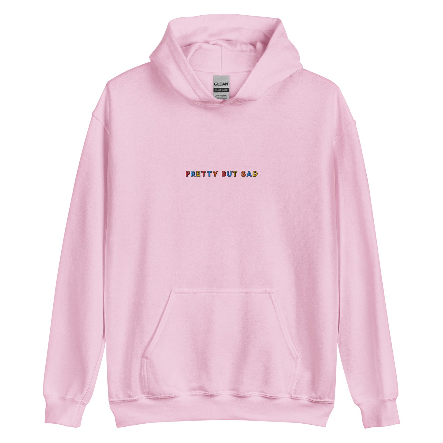 PRETTY BUT SAD - Embroidered Unisex Pullover Hoodie