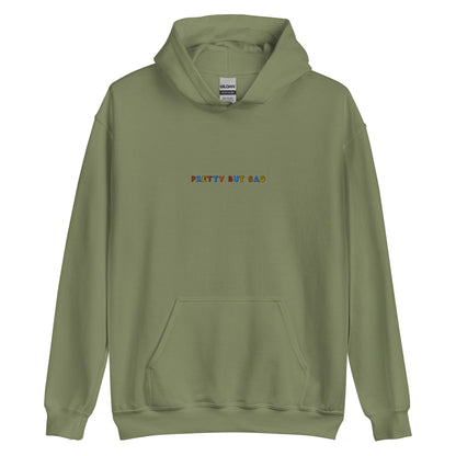 PRETTY BUT SAD - Embroidered Unisex Pullover Hoodie