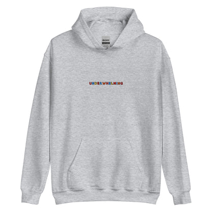 UNDERWHELMING - Embroidered Unisex Pullover Hoodie