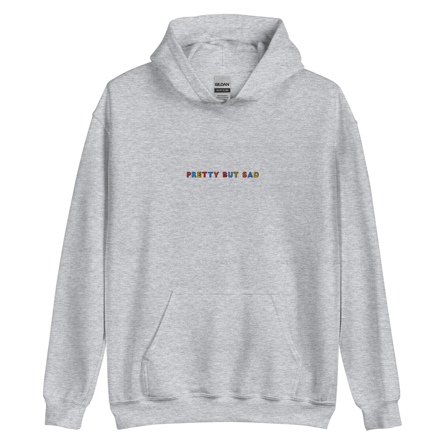 PRETTY BUT SAD - Embroidered Unisex Pullover Hoodie