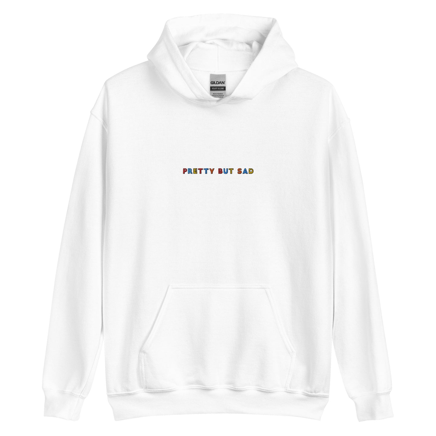 PRETTY BUT SAD - Embroidered Unisex Pullover Hoodie